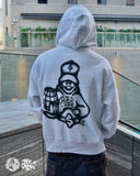 ODD TAPE × BIG SKULL AIRBRUSH ZIP HOODIE