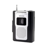 Jensen CR-100TE Retro Portable Radio Cassette Recorder - BLACK