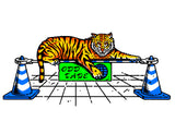 TIGER CONE T-shirts - Daniel Shepard × ODDTAPE