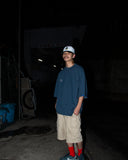 BIG SKULL × ODD TAPE
 DUB MONK T-shirts - NAVY