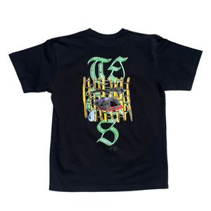 TEARS T-shirts BLACK - ILL-SUGI × ODD TAPE DUPLICATION