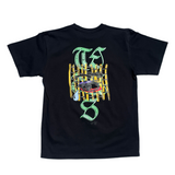 TEARS T-shirts BLACK - ILL-SUGI × ODD TAPE DUPLICATION