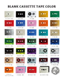 BLANK CASSETTE TAPE + CASE BUNDLE SET（ 10unit set）