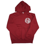 ODD TAPE OFFICIAL HOODIE - BURGUNDY / WHITE Print