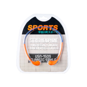 宇田川町SPORTS STEREO HEADPHONE - NYC (Orange × Blue)