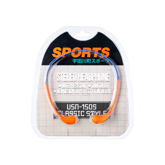 宇田川町SPORTS STEREO HEADPHONE - NYC (Orange × Blue)