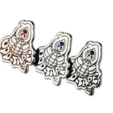 BIG SKULL CHILD MONK PIN BADGE