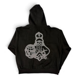 ODD TAPE × BIG SKULL AIRBRUSH ZIP HOODIE