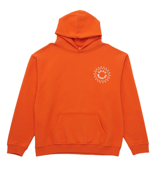 Sun Logo Fleece Hood BRICK - GOOD MORNING TAPES