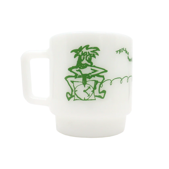 Trouble Brewing - Milk Glass Mug