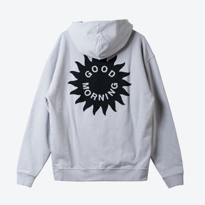 Sun Logo Fleece Hoodie STONE - GOOD MORNING TAPES