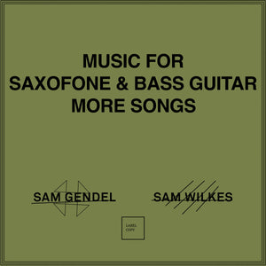 Music for Saxofone and Bass Guitar More Songs【TAPE】- Sam Gendel & Sam Wilkes